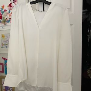 LAFAYETTE 148 Ivory Silk New blouse XL
